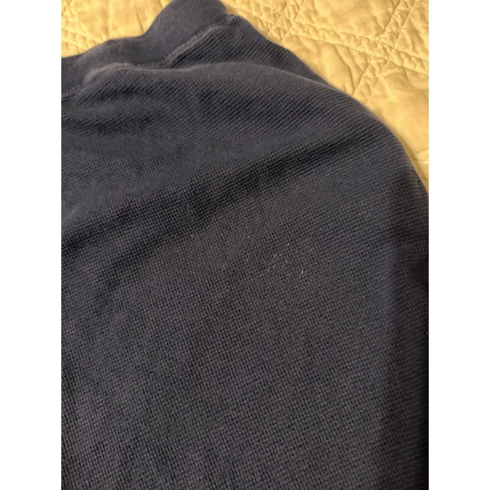Polo Ralph Lauren Mens Navy Blue Waffle Knit Thermal Lounge Sleep Pants Large